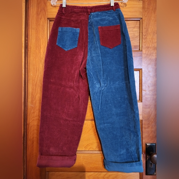 Nasty Gal Two Tone Trousers Women size 6 - Picture 2 of 3